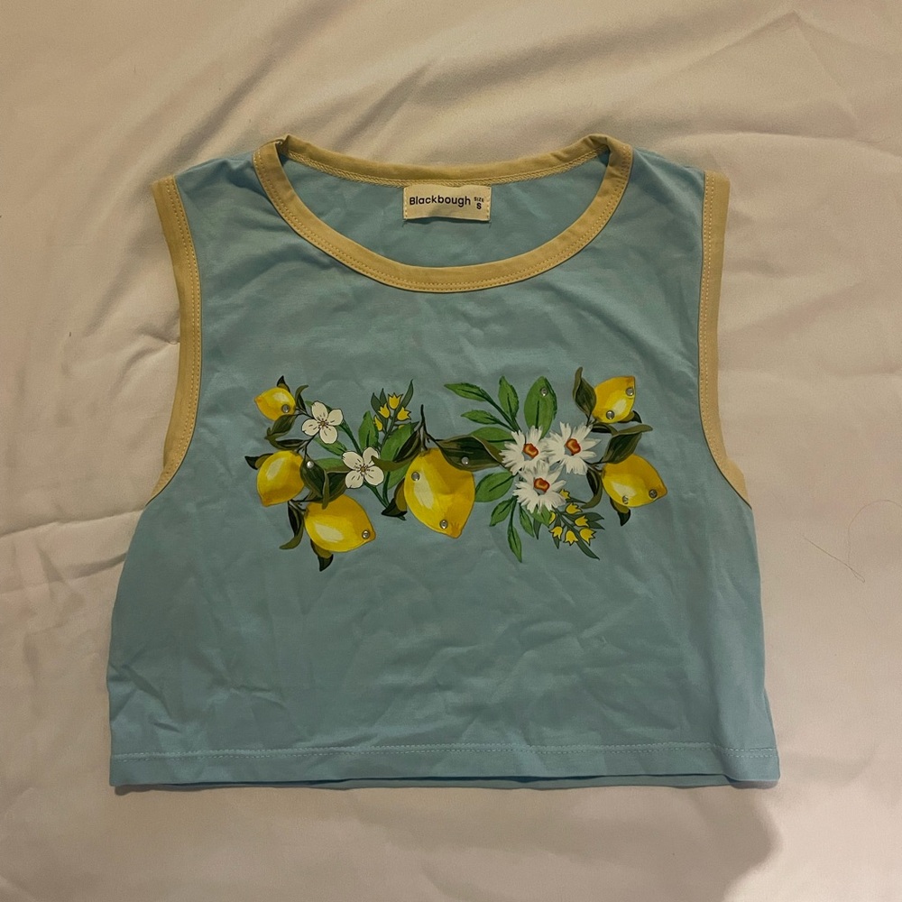 Lemon Swim Coverup Top